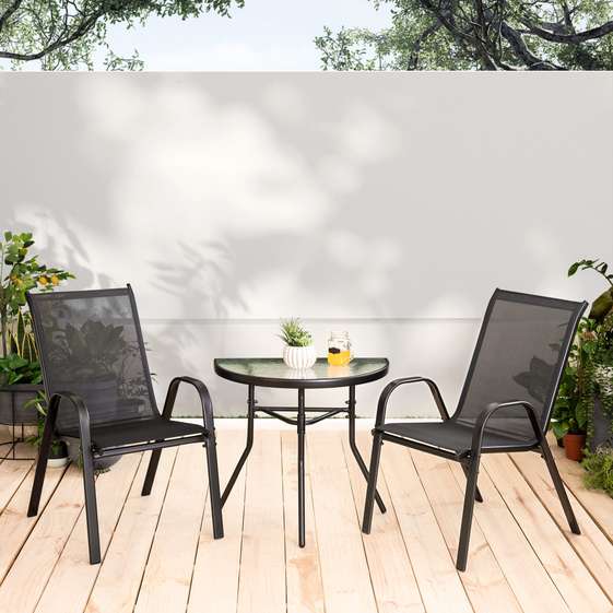 Bond Balcony Set 2+1 - Black