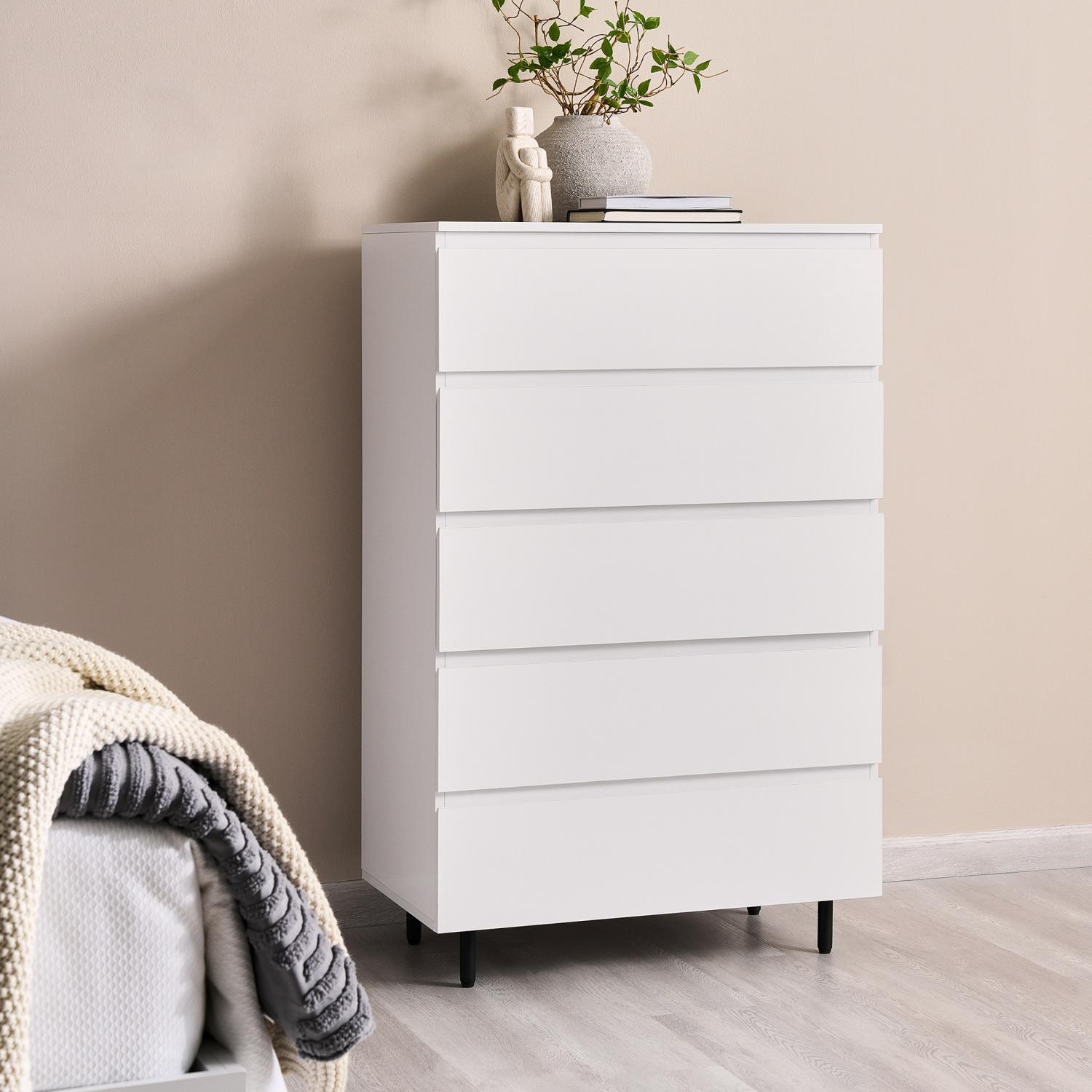 White shops tallboy fantastic furniture